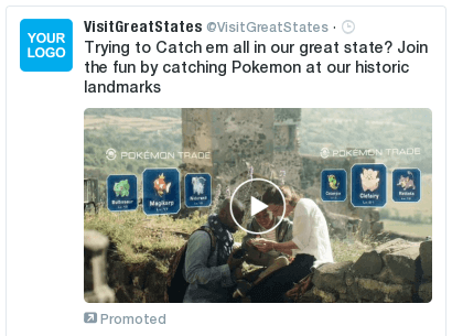 Travel Companies - Blue sky Twitter Video Post: Trying to Catch em all. Pokemon Go.
