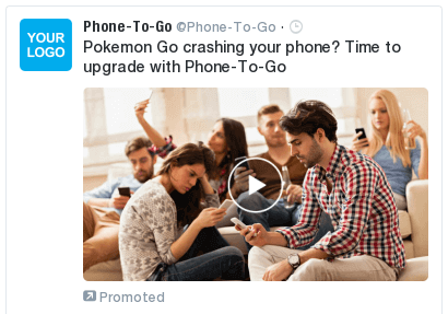 Tech - Blue sky Twitter Video Post: Pokemon Go crashing your phone? Pokemon Go.