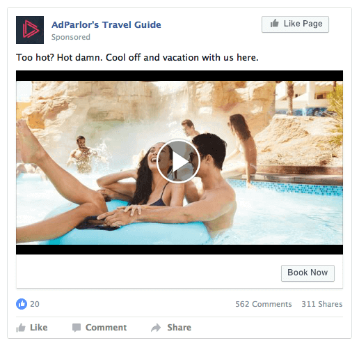 Travel Guide - Facebook Video - Couple at the Waterpark