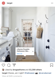 Instagram Halloween Ad for Target