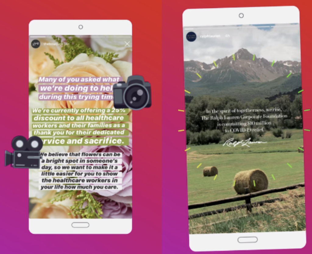 Instagram tips on social media during COVID-19
