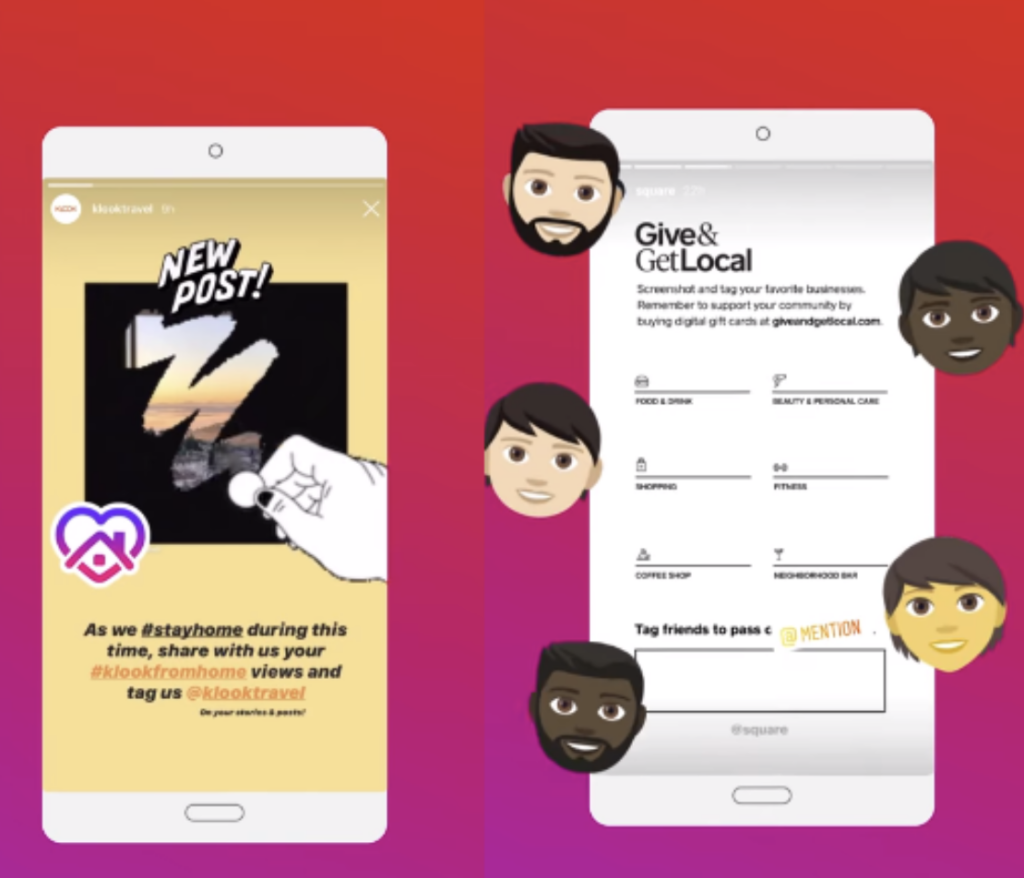 Instagram tips on social media during COVID-19