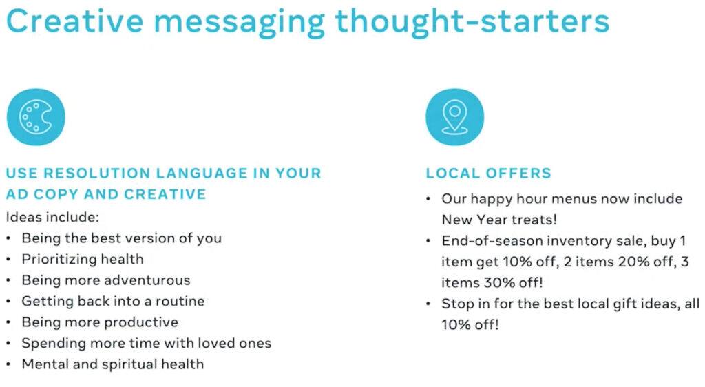 Creative messaging throught starters infographic