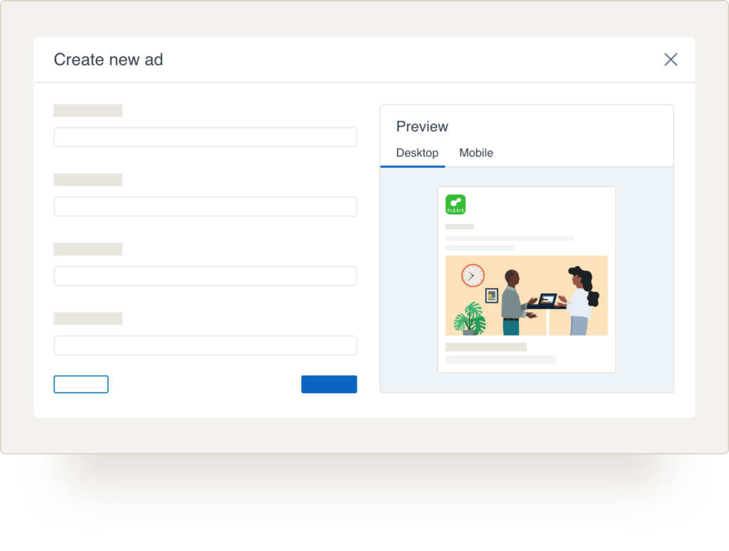 LinekedIn  Single image ad example