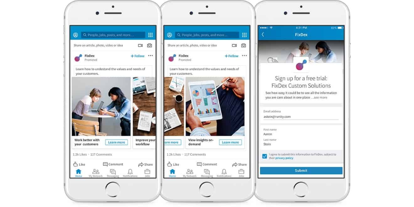 LinkedIn carousel ads sample